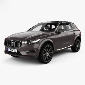 Volvo XC60 T6 Inscription with HQ interior 2017 3D model